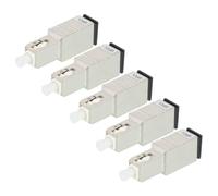 sourcing map Atenuador de fibra SC de 10 dB, SC/UPC SM, atenuador de fibra óptica fijo macho a hembra para transmisión óptica, paquete de 5