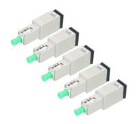 sourcing map Atenuador de fibra SC de 5 dB, SC/APC SM, atenuador de fibra óptica fijo macho a hembra para transmisión óptica, paquete de 5