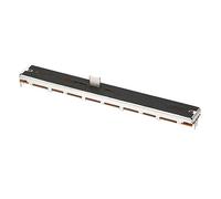 sourcing map Atenuador Variable Resistencias Mezclador 128mm Recto Deslizante Potenciómetro B10K Ohmios Doble Canal 2uds