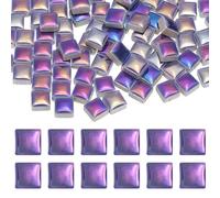 sourcing map Azulejos de mosaico cuadrados de 9 mm, piezas de mosaico de cerámica de 300 g, azulejos de porcelana esmaltada a granel para jarrón, macetas, decoración de acuarios, proyectos de jardín