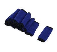 sourcing map Baloncesto Voleibol Dedo Tapa de Manguito Protector Azul Oscuro 10Pcs