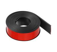 sourcing map Banda de borde en forma de U de 1-9/16 pulgadas x 9.8 pies (40 mm x 3000 mm) autoadhesivo TPE flexible protector de borde para reparación de muebles, armarios, mesas, color negro