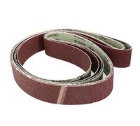 sourcing map Banda de lijado de óxido de aluminio de 2 pulg. X 72 pulg. 40 granos 4 piezas