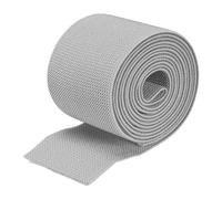 sourcing map Banda elástica ancha de sarga de doble cara de 75 mm (3 pulgadas), banda elástica tejida plana de 2 yardas, carrete elástico pesado, correa elástica gris claro para coser, cintura