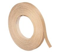 sourcing map Bandas de borde de chapa de madera de 13 mm x 15 m (ancho x largo), tiras flexibles prepegadas de madera de cerezo, para planchar con cinta adhesiva de madera termofusible para reparación
