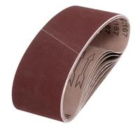 sourcing map Bandas de lijado de 100 mm x 610 mm, 8 unidades, grano 320, lijadora de óxido de aluminio, para carpintería, pulido de metal, afilador de cuchillos