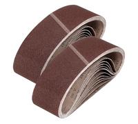 sourcing map Bandas de lijado de 152 mm x 1220 mm, 80 unidades, grano 80, lijadora, lijadora, lijadora, para carpintería, pulido de metal, afilador de cuchillos