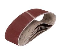 sourcing map Bandas de lijado de 152 mm x 1220 mm, 9 unidades de grano 100/180/240 de óxido de aluminio, lijadora abrasiva para carpintería, pulido de metal, afilador de cuchillos