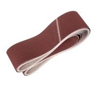sourcing map Bandas de lijado de 152 mm x 2260 mm, 10 unidades, grano 100 de óxido de aluminio, lijadora, lijadora, para carpintería, pulido de metal, afilador de cuchillos