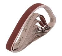sourcing map Bandas de lijado de 25 mm x 762 mm, 12 piezas de grano 400 de óxido de aluminio abrasivo para carpintería, pulido de metal, afilador de cuchillos