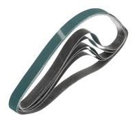 sourcing map Bandas de lijado de 30 mm x 330 mm, 10 unidades, grano 240, circonia abrasiva, lijadora para carpintería, pulido de metal, afilador de cuchillos