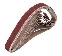 sourcing map Bandas de lijado de 30 mm x 533 mm, 10 unidades, grano 150, lijadora, lijadora, lijadora, para carpintería, pulido de metal, afilador de cuchillos