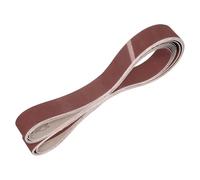 sourcing map Bandas de lijado de 50 mm x 1829 mm, 10 unidades de grano 240 de óxido de aluminio abrasivo, lijadora para carpintería, pulido de metal, afilador de cuchillos