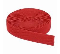 sourcing map Bandas elásticas para coser 2,5 cm x 4,6 m, carrete elástico de punto rojo, alta elasticidad para pelucas, cintura, pantalones, proyectos de manualidades