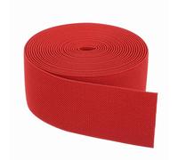 sourcing map Bandas elásticas para coser 5 cm x 4,6 m, carrete elástico de punto rojo, alta elasticidad para pelucas, cintura, pantalones, proyectos de manualidades