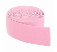 sourcing map Bandas elásticas para coser, 5 cm x 4,6 m, color rosa, carrete elástico de alta elasticidad para pelucas, cintura, pantalones, proyectos de manualidades
