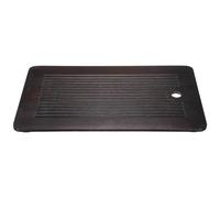 sourcing map Bandeja de té de bambú chino Gong Fu de 12.2 pulgadas, bandeja de té clásica de bambú, mesa de té vintage con caja de almacenamiento de agua para beber té, color negro