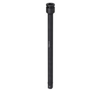 sourcing map Barra de extensión de enchufe de impacto de 3/4 pulgadas, unidad cuadrada de 16 pulgadas de largo, CR-V de acero, adaptador de llave de trinquete para tuercas de eje, color negro