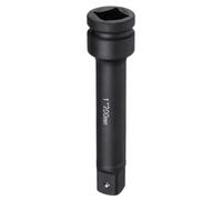 sourcing map Barra de extensión de vaso de impacto de 1 pulgada cuadrada de 8 pulgadas de largo, CR-V de acero, adaptador de llave de trinquete para tuercas de eje, color negro