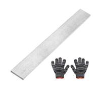 sourcing map Barra plana de acero inoxidable 304, 15/64 pulgadas de grosor, 1-9/16 pulgadas de ancho, barra de acero inoxidable de 12 pulgadas de largo con guantes, acabado cepillado, tiras de acabado