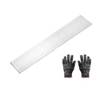 sourcing map Barra plana de acero inoxidable 316, 3/16 pulgadas de alto x 2 pulgadas de ancho x 11-13/16 pulgadas de largo, barra de acero con guantes, acabado cepillado, tiras de acabado cepillado