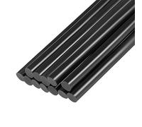 sourcing map Barras de Pegamento Caliente para Pistola de Pegamento, 11 mm x 270 mm, Negro, 12 Piezas