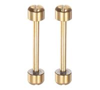 sourcing map Barras de Tornillo para Reloj 2uds, 16mm de Diámetro Interior, Pasadores de Correa de Reloj de Acero Inoxidable, Tono Dorado