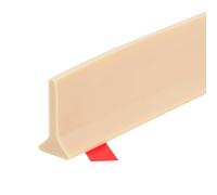 sourcing map Barrera de Ducha Plegable de 39 Pulgadas, Forma de T, Protector de Salpicaduras de Agua para Separación Húmeda y Seca en Baño y Encimera de Cocina, Color Caqui
