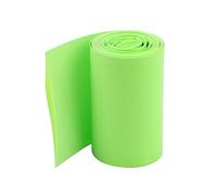 sourcing map Batería Envoltura PVC Termorretráctil Tubería 50mm Plano Ancho Para 18650 Energía Suministros 5m Largo Fruta Verde