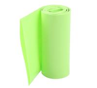 sourcing map Batería Envoltura PVC Termorretráctil Tubería 85mm Plano Ancho Para 18650 Energía Suministros 5m Largo Fruta Verde