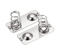 sourcing map Batería Resorte Placa AAA Batería Contacto Níquel Placa 20mmx9mm para Bricolaje 20uds