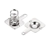 sourcing map Batería Resorte Placa AAA Batería Resorte Contacto Níquel Placa 10mmx9mm 10 Juego