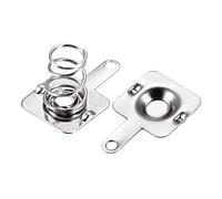 sourcing map Batería Resorte Placa AAA Batería Resorte Contacto Níquel Placa 10mmx9mm 20 Juego