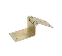 sourcing map Bisagra De Caja De Madera De Herramientas Chapado De Zinc Amarillo Puerta De Empalme De Ángulo Derecho