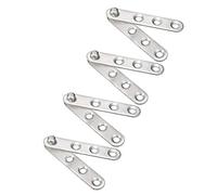 sourcing map Bisagra de pivote de puerta giratoria de 360 grados de acero inoxidable de 4 juegos 60 mm x 11 mm