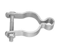 sourcing map Bisagra de poste de puerta de valla de eslabones de cadena, bisagra hembra de acero galvanizado para bisagras de puerta de poste de 1-7/8 pulgadas OD con pernos y tuercas para patio