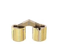 sourcing map Bisagra Oculta 16mm, 4x Bisagras Puerta Cilíndrica, Bisagras de Gabinete, Ángulo de Apertura de 180 Grados, para Armario Ventana Cajas de Herramientas