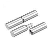 sourcing map Bisagras de cañón de soldadura, 40 mm x 8 mm macho a hembra 201 pasador de bisagra de acero inoxidable para puerta de puerta de casa, ventana, 6 pares