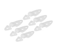sourcing map Bisagras RC 0.7 pulgadas x 0.2 pulgadas x 0.1 pulgadas Bisagra Ajustable para Piezas de Aviones de Modelo RC 6 Unidades