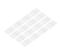 sourcing map Bisagras RC de 1.1 x 0.6 pulgadas, modelo ajustable de avión, control remoto, alas de avión, piezas cuadradas de plástico de hoja suelta, 16 piezas