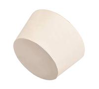 sourcing map Blanco Cónico Forma Sólido Caucho Tapón para Laboratorio Tubo