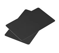 sourcing map Blanco PVC Tarjetas Negro Plástico Tarjeta 14mil para ID Impresora, Gráfico Calidad, Paquete de 50