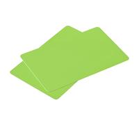 sourcing map Blanco PVC Tarjetas Verde Plástico Tarjeta 14mil para ID Impresora, Gráfico Calidad, Paquete de 50