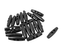 sourcing map Bloqueo de Ajuste de extremo 20pcs de 2 agujeros de plástico álbum de recortes tope de muelle botones de alternar