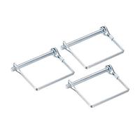 sourcing map Bloqueo Eje Pasador - 6mm x 70mm Acoplador Pasador para Granja Remolques Vagones Césped Jardín Cuadrados 3Pcs