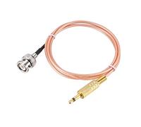 sourcing map BNC Macho a 3,5mm (1/8") Mono TS Macho Coaxial Alimentación Audio Cable 50 Ohm 3Pies