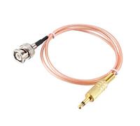 sourcing map BNC Macho a 3,5mm (1/8") Mono TS Macho Coaxial Alimentación Audio Cable 50 Ohm 4Pies