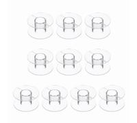 sourcing map Bobina de bobina cruzada para altavoz, carretes vacíos ABS de 53 x 29 mm, accesorios de marco redondo para reparación de bobinas de alambre de audio, paquete de 10