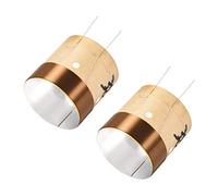 sourcing map Bobina de Voz de 38.5mm de Altavoz de Graves de 1,5", Piezas de Altavoz de Graves de Alambre de Cobre Redondo de 2 Capas, 2 Unidades