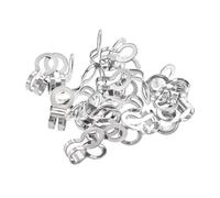 sourcing map Bola Conector, 4mm 4,5mm Doble Anillo Estilo Eslabón Inoxidable Acero Bucle Conexión, Paquete 20